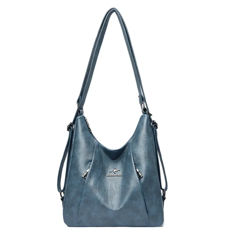 Sheepskin Leather Convertible Tote with Multi-Function Storage - Professional Women's Shoulder Bag - Image 11