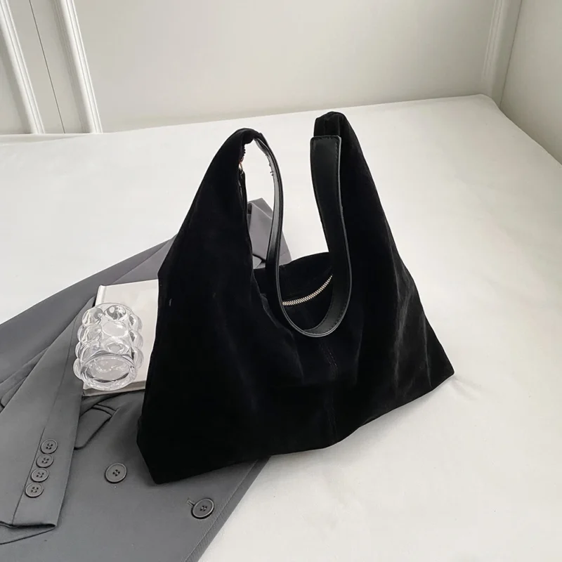 PU Leather Work Tote with Zipper - Large Capacity Professional Shoulder Bag for Women - Image 2