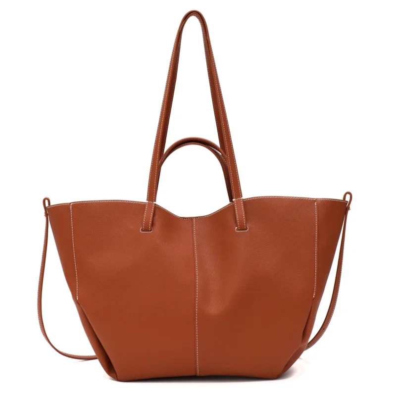 Vegan Leather Work Tote Professional Shoulder Bag with Top Handle - Stylish Daily Commuter Purse - Image 7