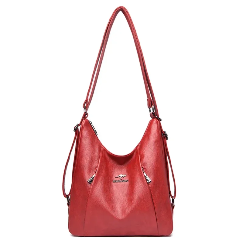 Sheepskin Leather Convertible Tote with Multi-Function Storage - Professional Women's Shoulder Bag - Image 7