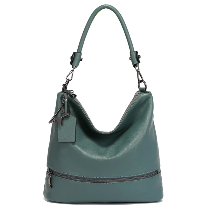 Full Grain Leather Work Tote with Multi-Compartments - Professional Women's Commuter Bag - Image 9