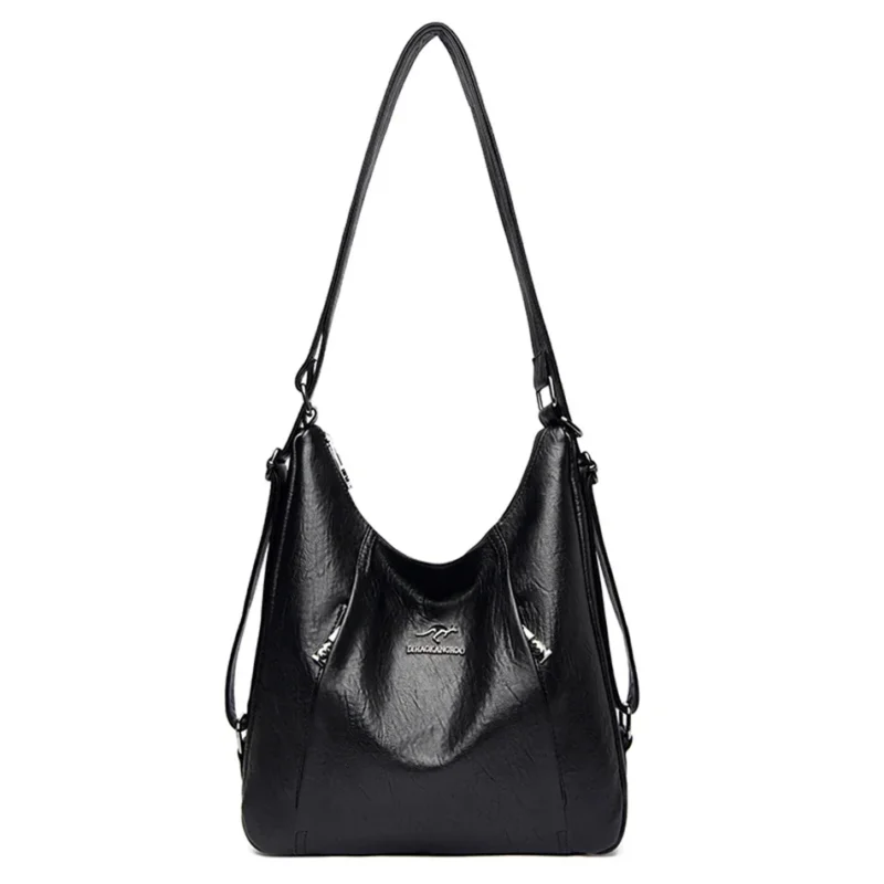 Sheepskin Leather Convertible Tote with Multi-Function Storage - Professional Women's Shoulder Bag - Image 8