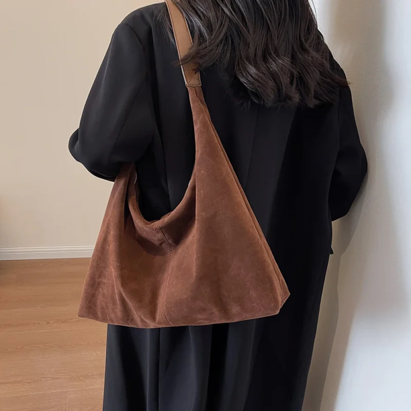 PU Leather Work Tote with Zipper - Large Capacity Professional Shoulder Bag for Women - Image 3