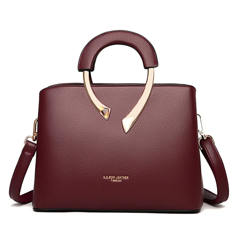 Microfiber Leather Casual Tote Bag with Multiple Compartments for Women - Professional & Versatile - Image 7