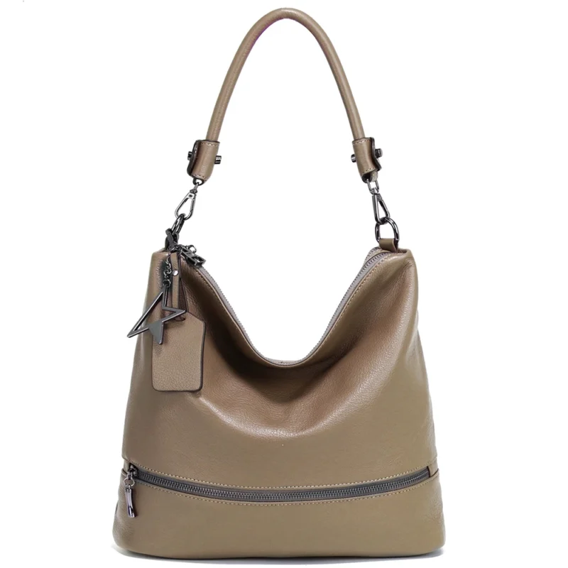 Full Grain Leather Work Tote with Multi-Compartments - Professional Women's Commuter Bag - Image 10