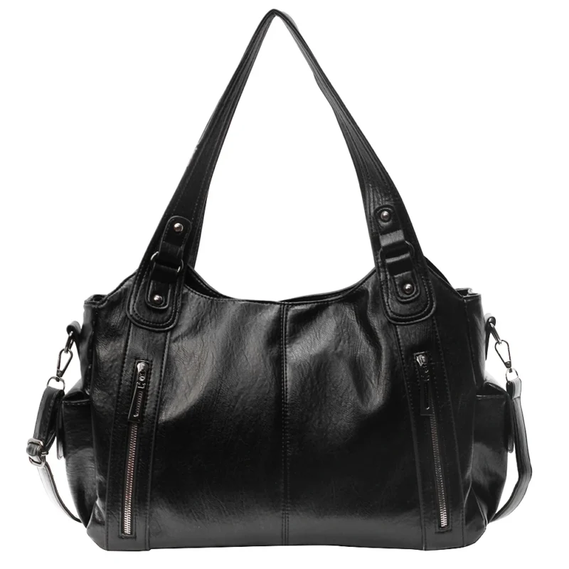 Vegan Leather Tote Bag with Adjustable Shoulder Strap - Professional Women's Work Purse - Image 9