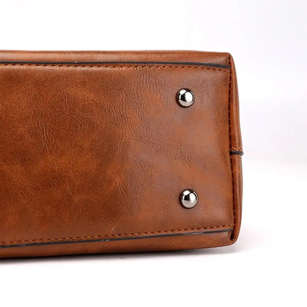 Interior organization features of professional leather work bags for business use