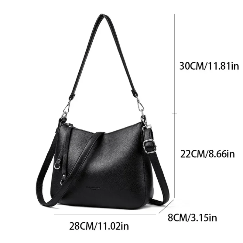 Premium Microfiber Work Tote with Compartments for Women - Professional Commuter Shoulder Bag - Image 4