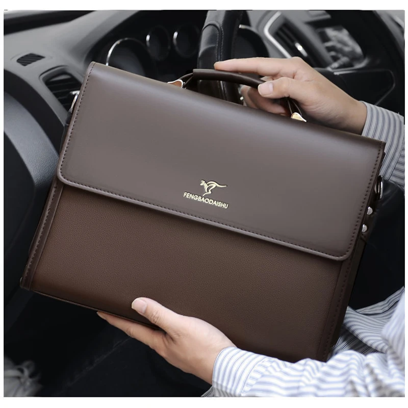 Modern professional combining black and brown leather elements