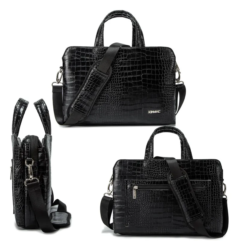 Unisex structured leather tote with professional clean lines and versatile carrying options