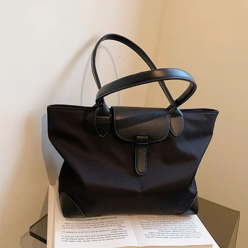 Waterproof Nylon Tote Bag with Multi-Compartments - High-Capacity Casual Shoulder Bag for Women - Image 6