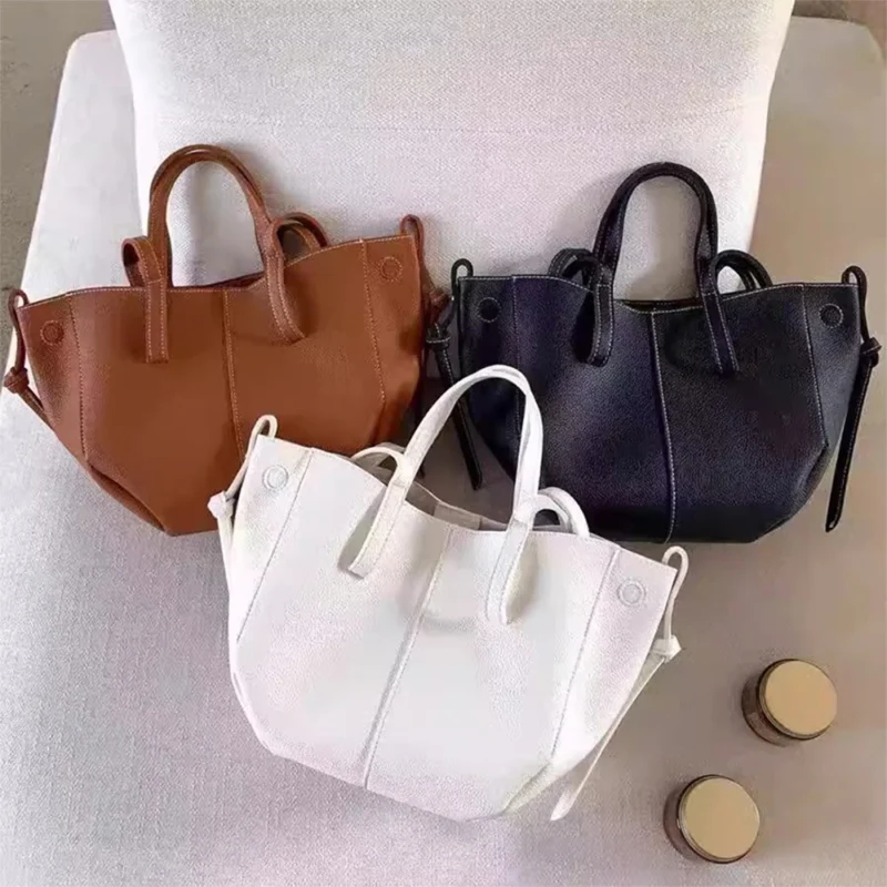 Professional Vegan Leather Tote Bag with Interior Compartments for Women - Elegant Workday Carryall - Image 5