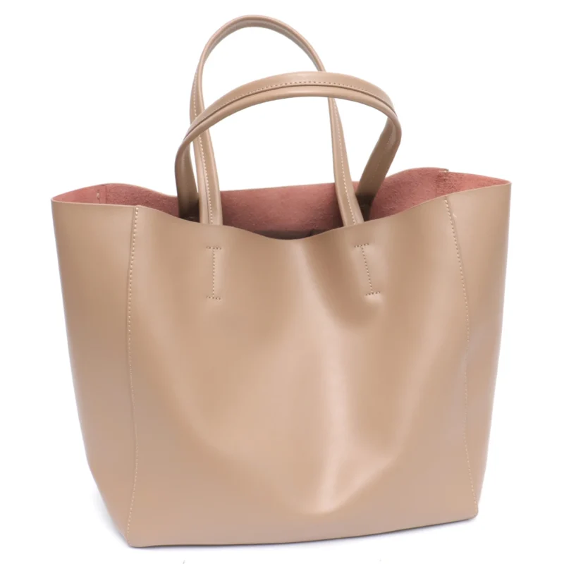 Full Grain Leather Work Tote with Laptop Compartment for Women - Professional Daily Bag - Image 10