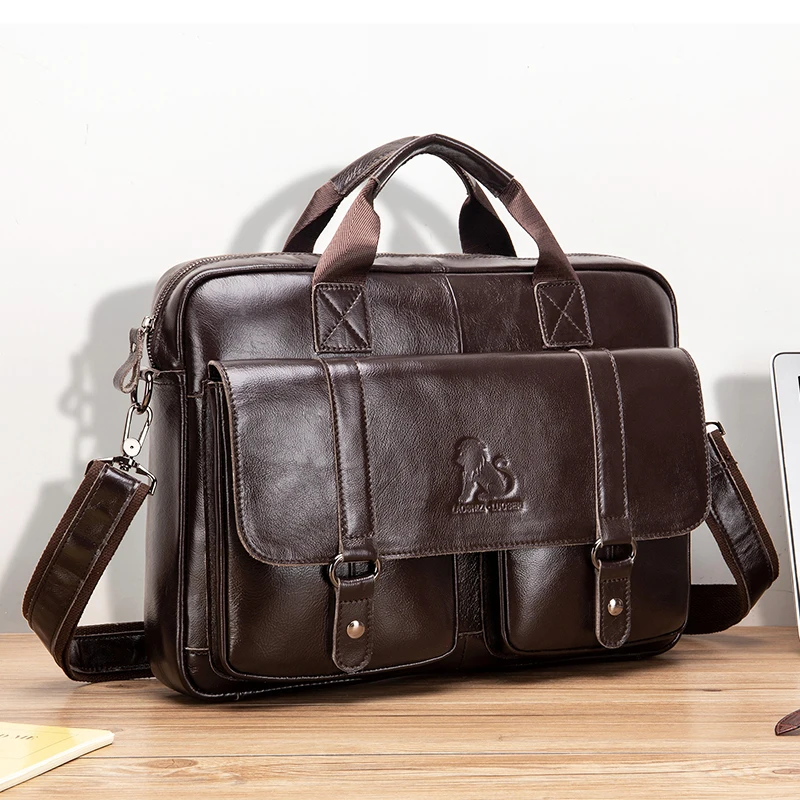 Premium briefcase hardware showcasing quality metal fixtures and reinforced stress points