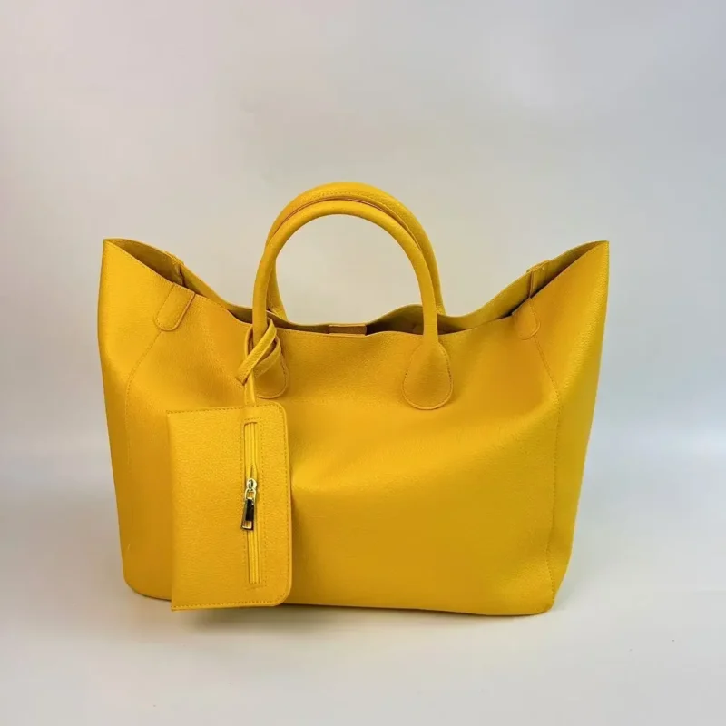 Vegan Leather Oversized Tote Work Bag with Large Capacity - Professional Women's Shopper - Image 5