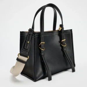 Premium PU Leather Work Tote with Top Handle - Large Capacity Professional Shoulder Bag for Women